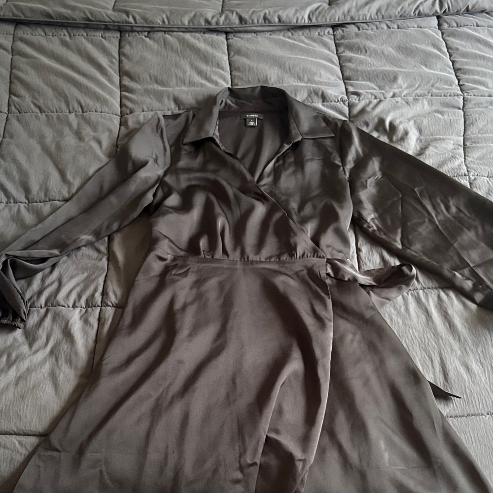 Halogen Long Sleeve Wrap Dress
